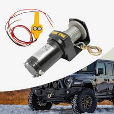 Tagtuell Elektrisk vinsch med handtagsstyrenhet, 2 000 pund offroad motorvinsch, elvinsch, elektrisk lyftanordning för terrängfordon, jordbruksfordon, ATV sportfordon