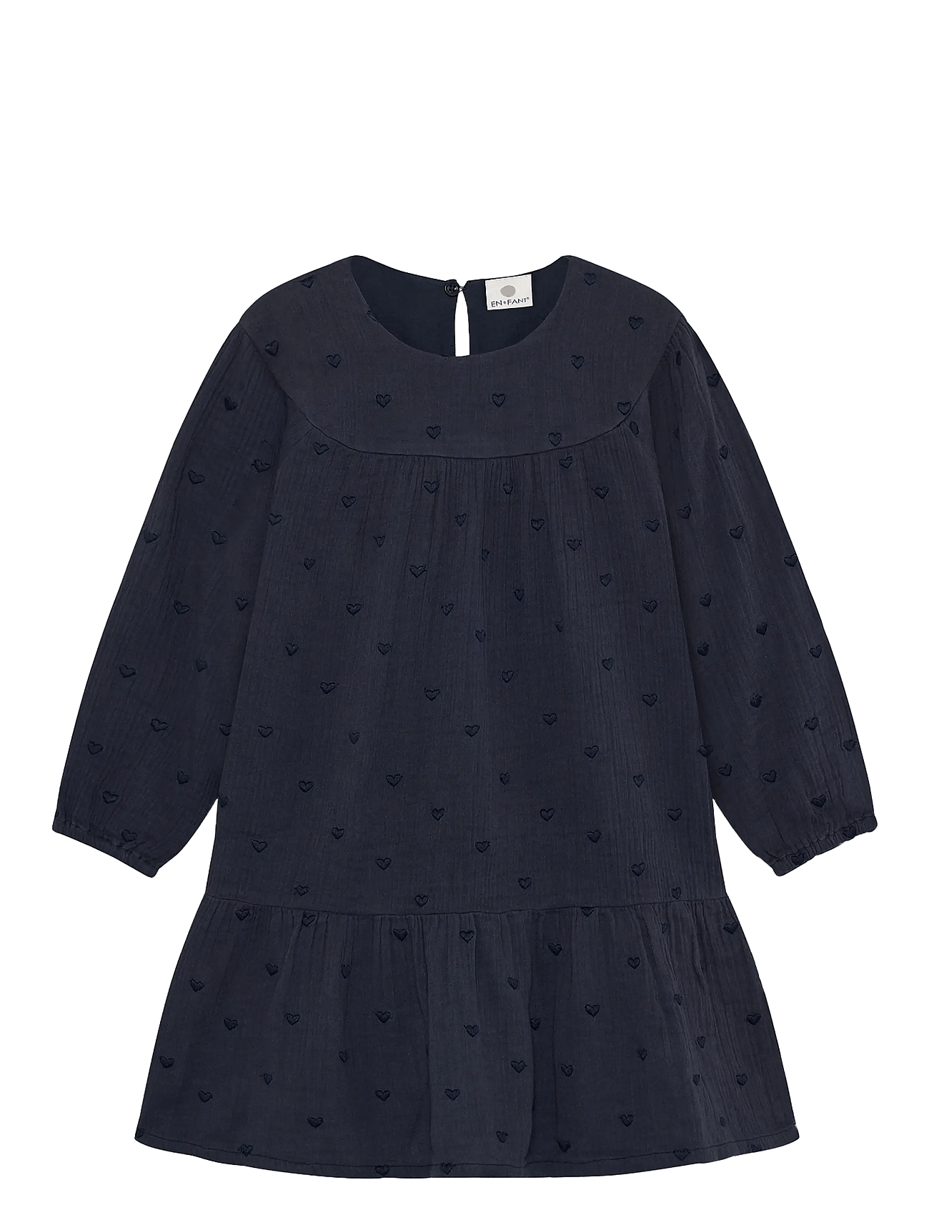 En Fant Dress Ls Woven - Navy - 110