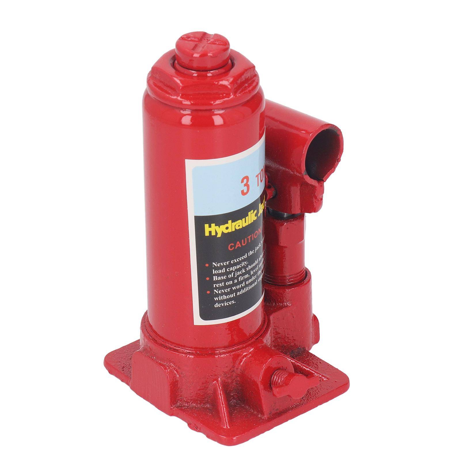 Hydraulisk Domkraftsvätska 3 Ton Svetsad Vertikal Flaskedomkraft för Bil Lastbil med Pumphandtag