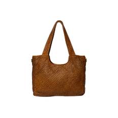 RE:DESIGNED, Taske, Dame, Beige, ONE SIZE, Uld, Flettet Skuldertaske med Lynlåslomme