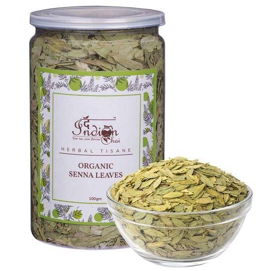 The Indian Chai Ekologiska Sennablad (100 gram) | Senna-blad | Hjälper mot förstoppning | Löst blad - 100G