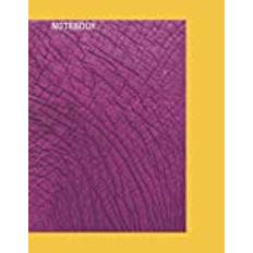 Notebook: PURPLE Elephant Skin Print Composition Notebook - College Ruled 110 Pages - Large 8.5 x 11: Textured notebook - for any day use: Purple Composition Notebook