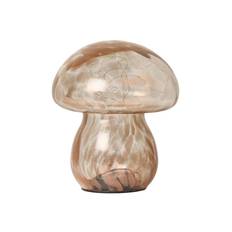 MUSHY LAMPE BRUN H16CM