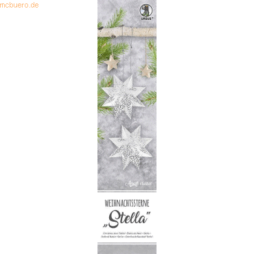 Ludwig Bähr Faltblätter 110g/qm 7x30cm 33 Blatt Weihnachtsstern Stella
