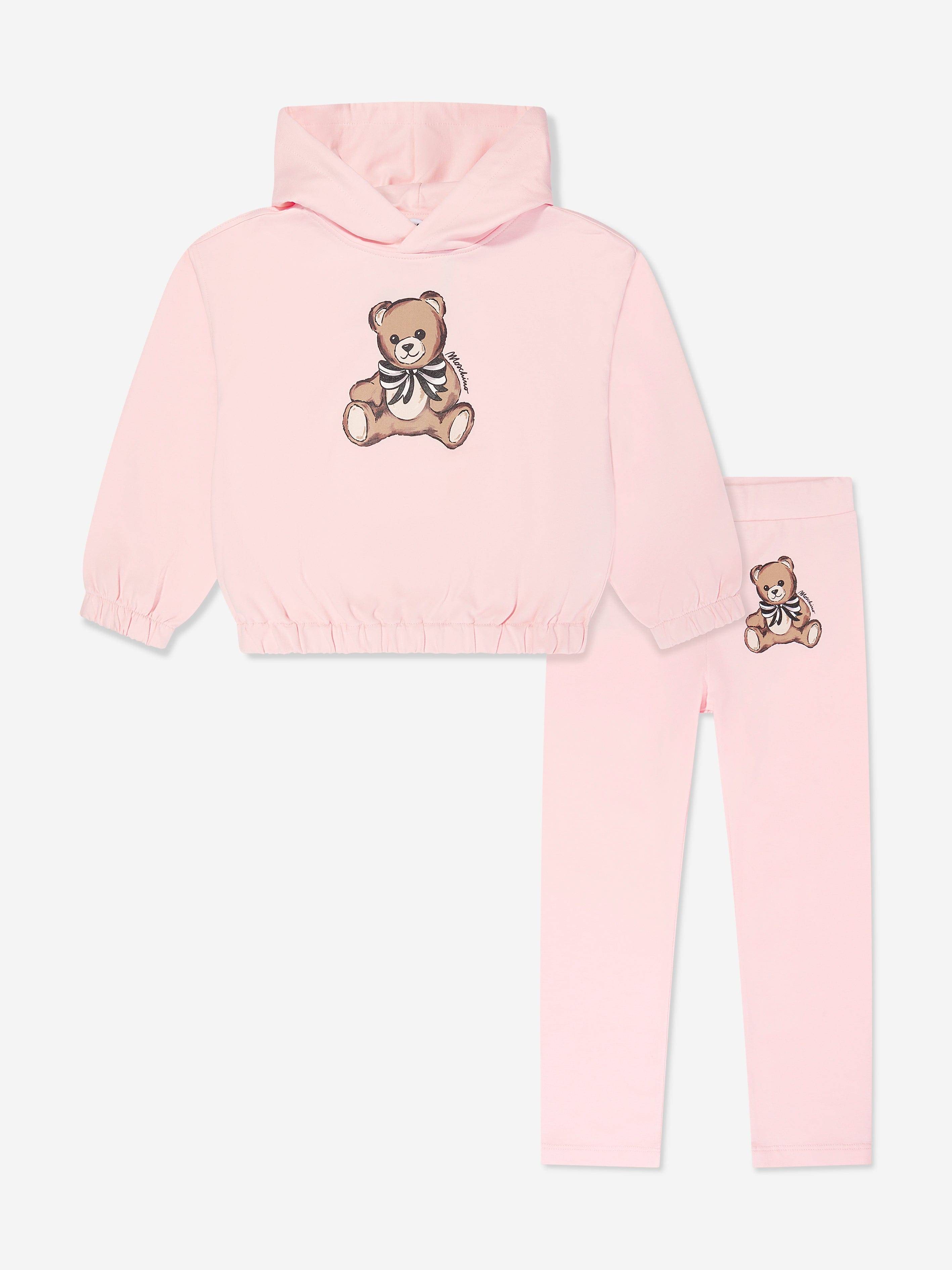 Moschino Girls Teddy Bear Legging Set in Pink - Pink / 5 Yrs (5 Yrs)