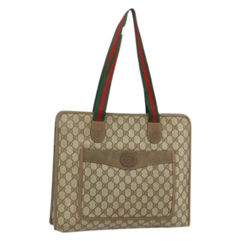 Gucci Vintage Pre-owned Plast gucci-tasker - Vintage - Dame - Beige - ONE SIZE -