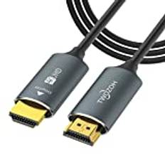 Twozoh Fiber Optic HDMI Cable 100M, 4K Fiber HDMI to HDMI Cable 4K/60Hz (4:4:4 HDR10 HDCP2.2) 1440p 144Hz 18Gbps High Speed UHD Fiber HDM