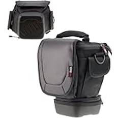 Navitech Teleskopkamera DSLR SLR-fodral kompatibelt med Panasonic LUMIX G9II LUMIX DC-G9M2ME spegelfri kamera, Svart, En storlek, Kameraväska