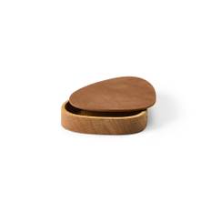 LIND DNA - Wood Box Curve / Lid - Nature - S: 12,5x14cm