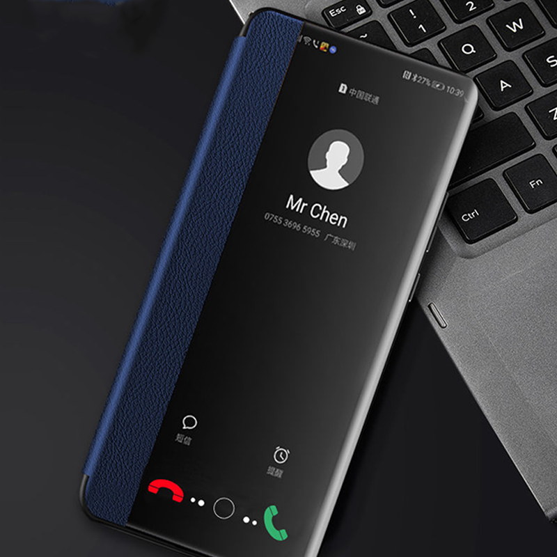 Luxury Flip Case For Xiaomi Poco F7 Pro / F7 Ultra Clear View Window PU Leather Protective Cover for Poco F7 Ultra PocoF7 Pro
