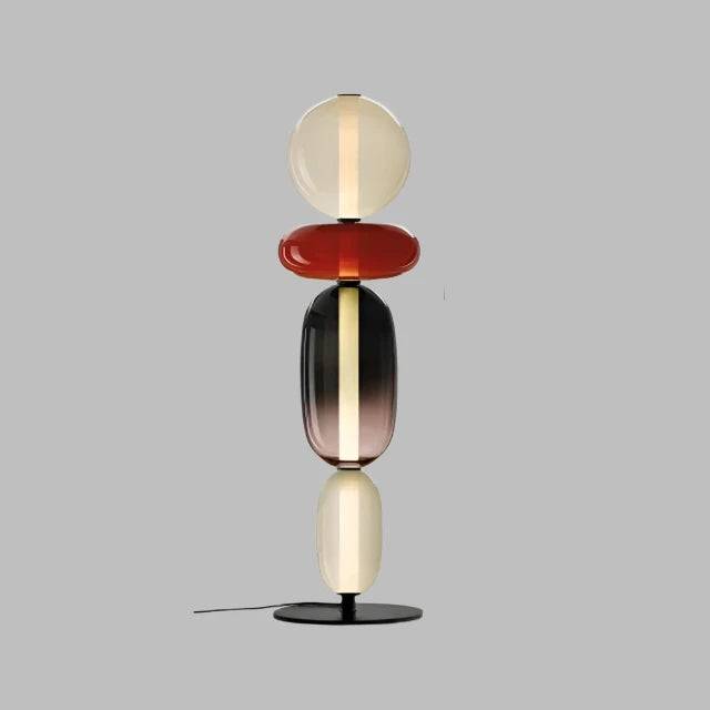 ChromaLuxe - Designer Golvlampa med Färgaccenter för en Sprudlande Atmosfär - Bordslampa 4 koppar A / Neutralt ljus