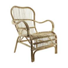 CASA Living Nordic Explorer Lænestol - H 86 x B 67 x D 80 cm - Rattan - Blond
