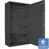 Lyra 18 - Pengeskab (341 Liter) - Indbrudstest Grade 0 - Lysegrå - Kodelås