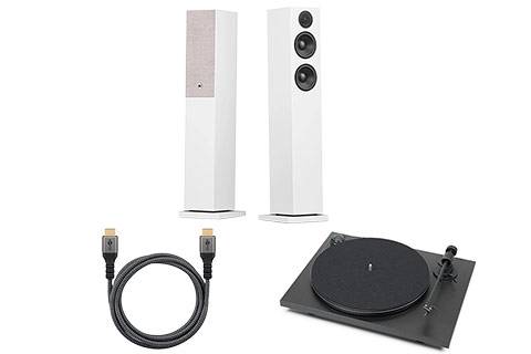 All inclusive Stereoanlægs bundle | Hvid | 1 system