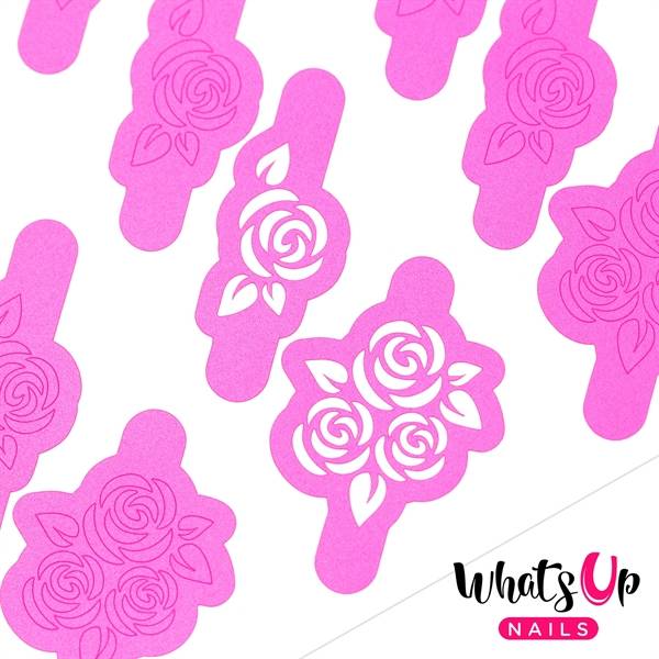 WV070 Roses Stencils, 2 ark, (40 stk) Whats Up Nails