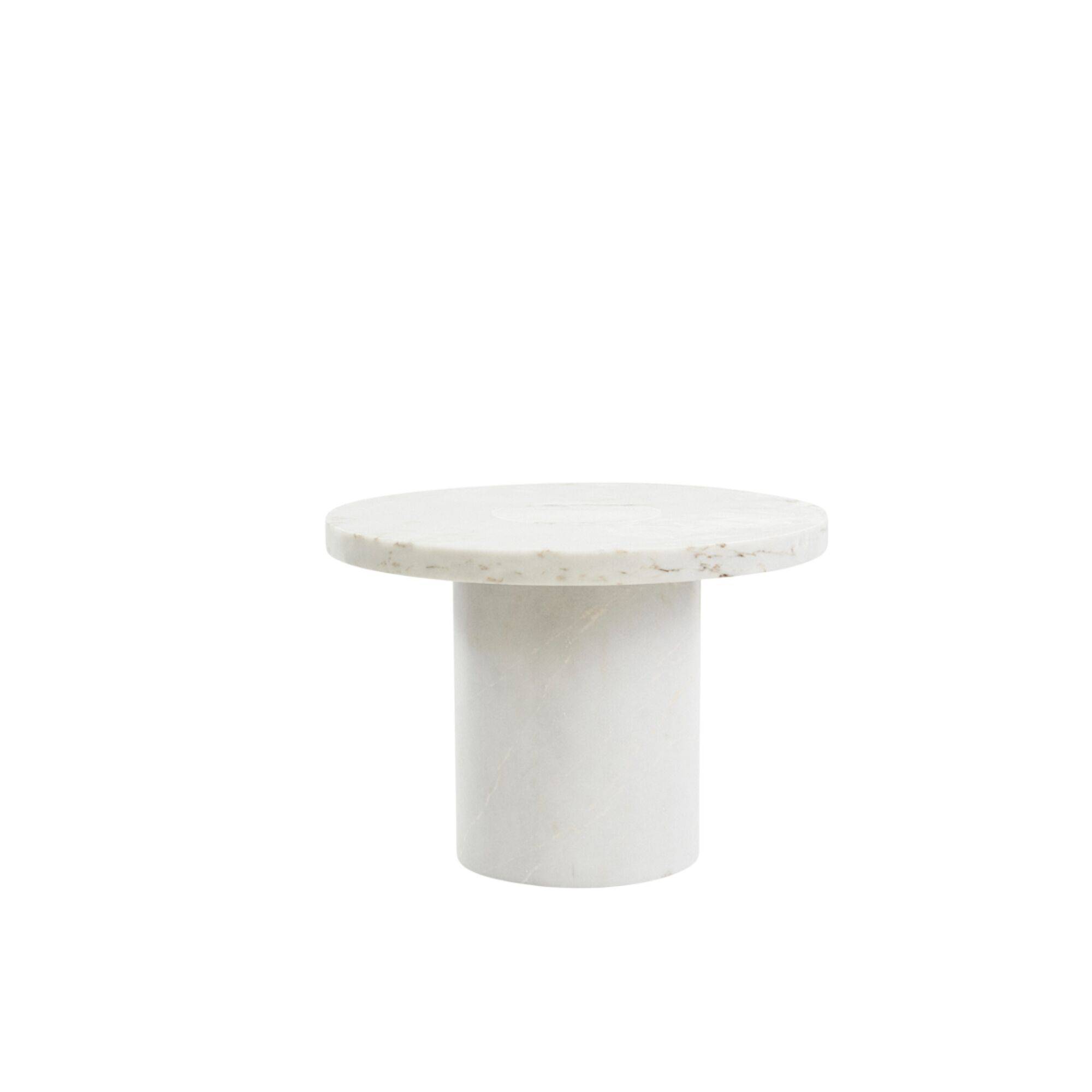 Sintra Sidebord/Sofabord Stor Hvid Marmor.