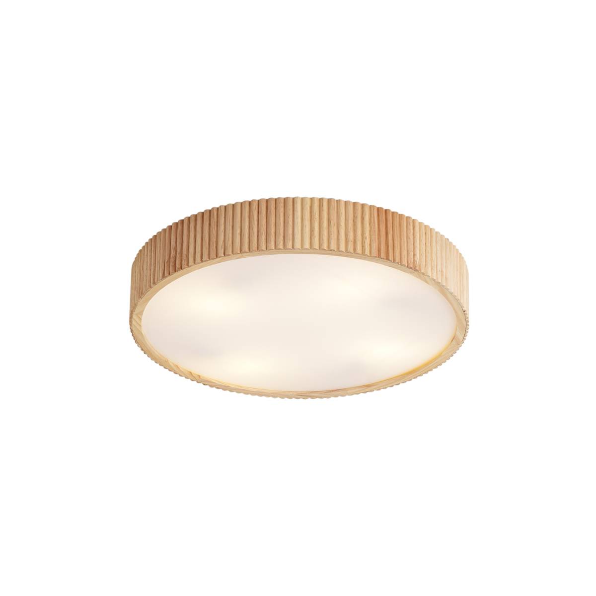 Japandi taklampa trä 50 cm 4-ljus - Lyra