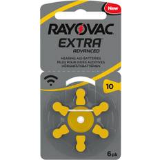 Rayovac extra advanced act 10 gul, 6 st