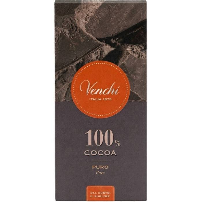 Venchi Mörk Choklad 100% Kakao 70g