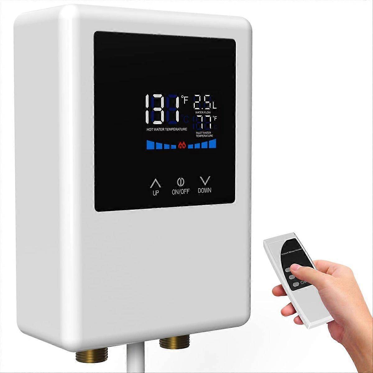 Elektrisk vandvarmer, 5500W instant varmtvandsbeholder EU-stik