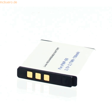 k.A. Akku für Fuji NP-50 Li-Ion 3,7 Volt 700 mAh schwarz