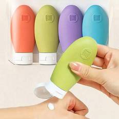 1pc/4pcs Silicone Leakproof Travel Bottle Set Portable Refillable Squeeze Containers For Shampoo Lotion Toiletries Travel Bottle Set On-The-Go Refilla - Multicolor - 4pcs/1set,3set (A+B+C),3set (random Style),1pc Random Color (1% Of People Choose)