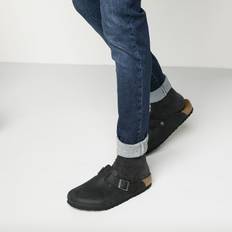 Birkenstock Women's Boston Oiled Leather Narrow Black, 37