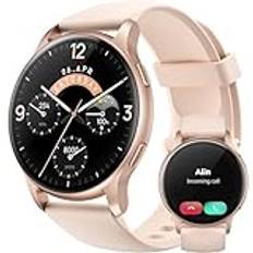 Parsonver Smartwatch för kvinnor med telefonfunktion, 5 ATM vattentät simklocka, 44 mm fitnessklocka för kvinnor med 100+ sportlägen, puls och sömnspårning, smart klocka för Android och iPhone,