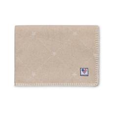 Lexington ICONS babypläd med signaturstjärna i återvunnen ull, beige