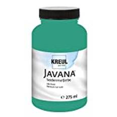 Kreul 8126-275 Javana Tygfärg Sidenmålning 275 ml, Ormgrön, Högpigmenterad och Lysande Vattenbaserad Färg, med Flytande Karaktär, Tränger Djupt in i Fibrerna
