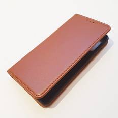 Slim læder flip etui iPhone 11 brun