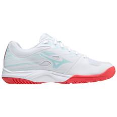 Mizuno Stealth Star Junior Volleyballschuhe Kinder weiß hellblau rot