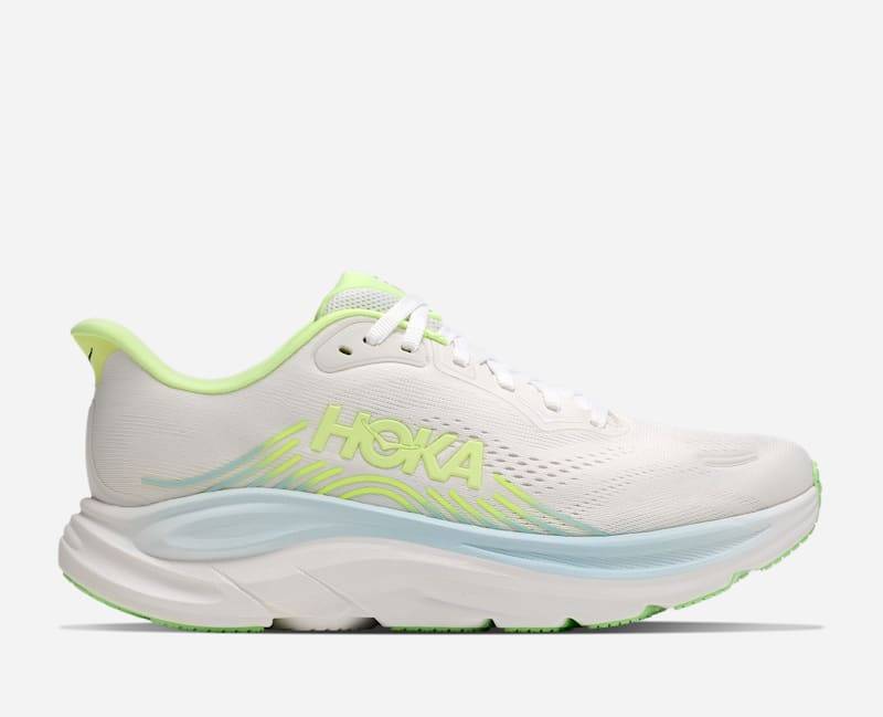 HOKA Clifton 11 Schuhe für Damen in Frost/Neon Yuzu Größe 38 | Straße