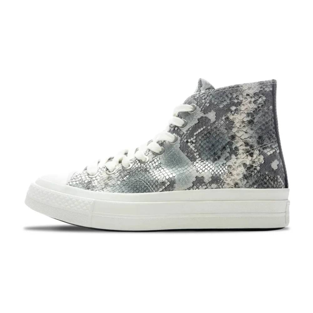 Converse, Sko , unisex, Grå, 40 EU, Læder, Chuck Taylor All Star First String Snakeskin