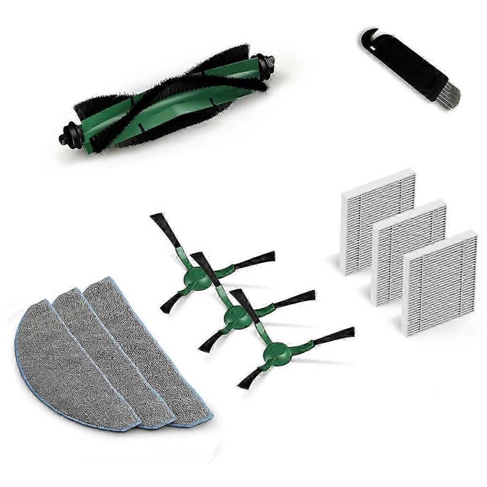 For IRobot Roomba Combo Essential Y0112 Robot Støvsuger Hepa Filter Hovedside Børste Moppe Klud S
