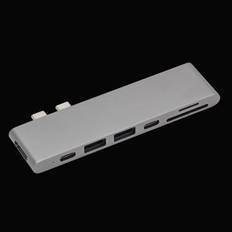 Plexgear Multiadapter för Thunderbolt 3 Space gray