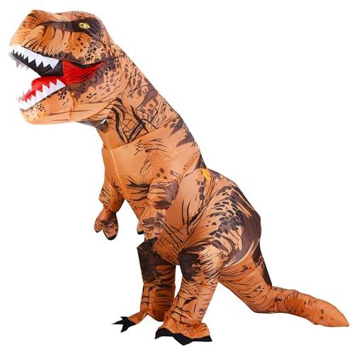 RHYTHMARTS Uppblåsbar dinosauriedräkt vuxen dinosaurie kostymer uppblåsbar dinosaurie kostym maskeraddräkt för vuxna