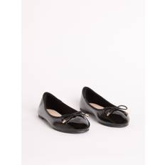 Lipsy Lipsy Black Metal Bow School Ballet Pumps - EU 28 (UK 10)