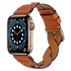 Apple Watch 38mm flettet læderrem - kompatibel med serie 3 / 2 / 1