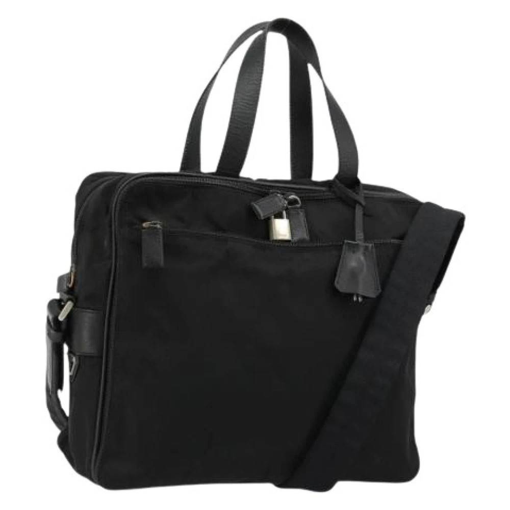 Prada Vintage Pre-owned Vintage Håndtaske - Vintage - Dame - Sort - ONE SIZE - Uld