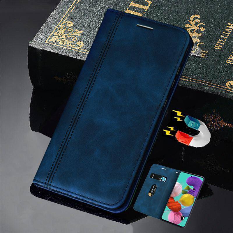 Magnetisk läderfodral för Samsung Galaxy A51 A71 A01 A11 A21 A31 A41 A81 A91 Telefonfodral för Samsung A70 A50 A30 A40 A20 A10 M30 S Plånboksfodral