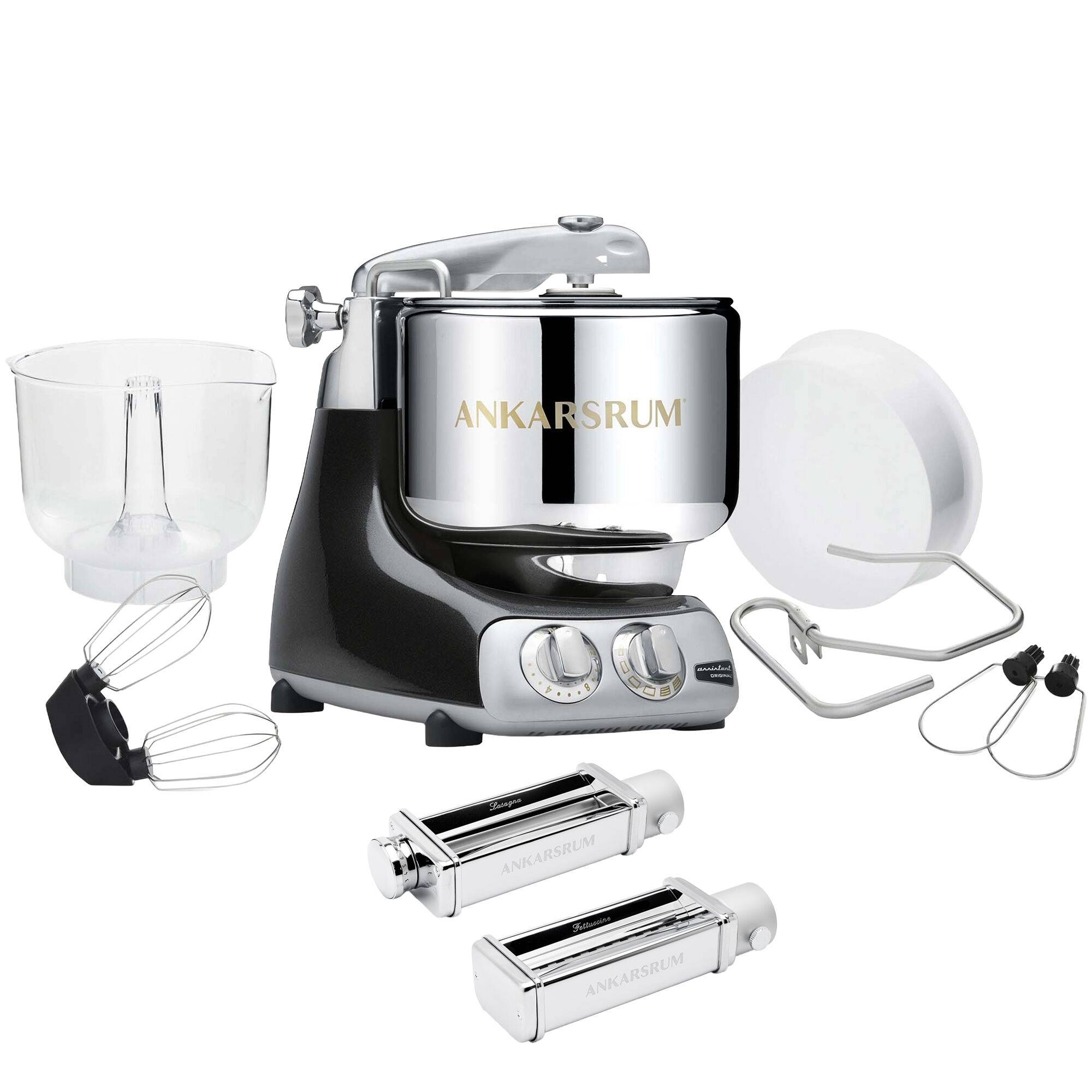 Ankarsrum Assistent Original AKM 6230 køkkenmaskine og pastakit, black diamond