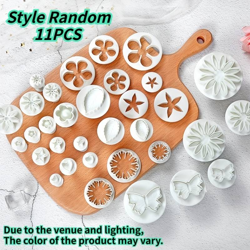 TEMU 11pcs Embossing Mold Tool Set — Different Mold Designs, Suitable For Crafts And Jewelry Making, An Essential Resin Liquid Mold For Diy Enthusiasts. Styles And Sizes Are