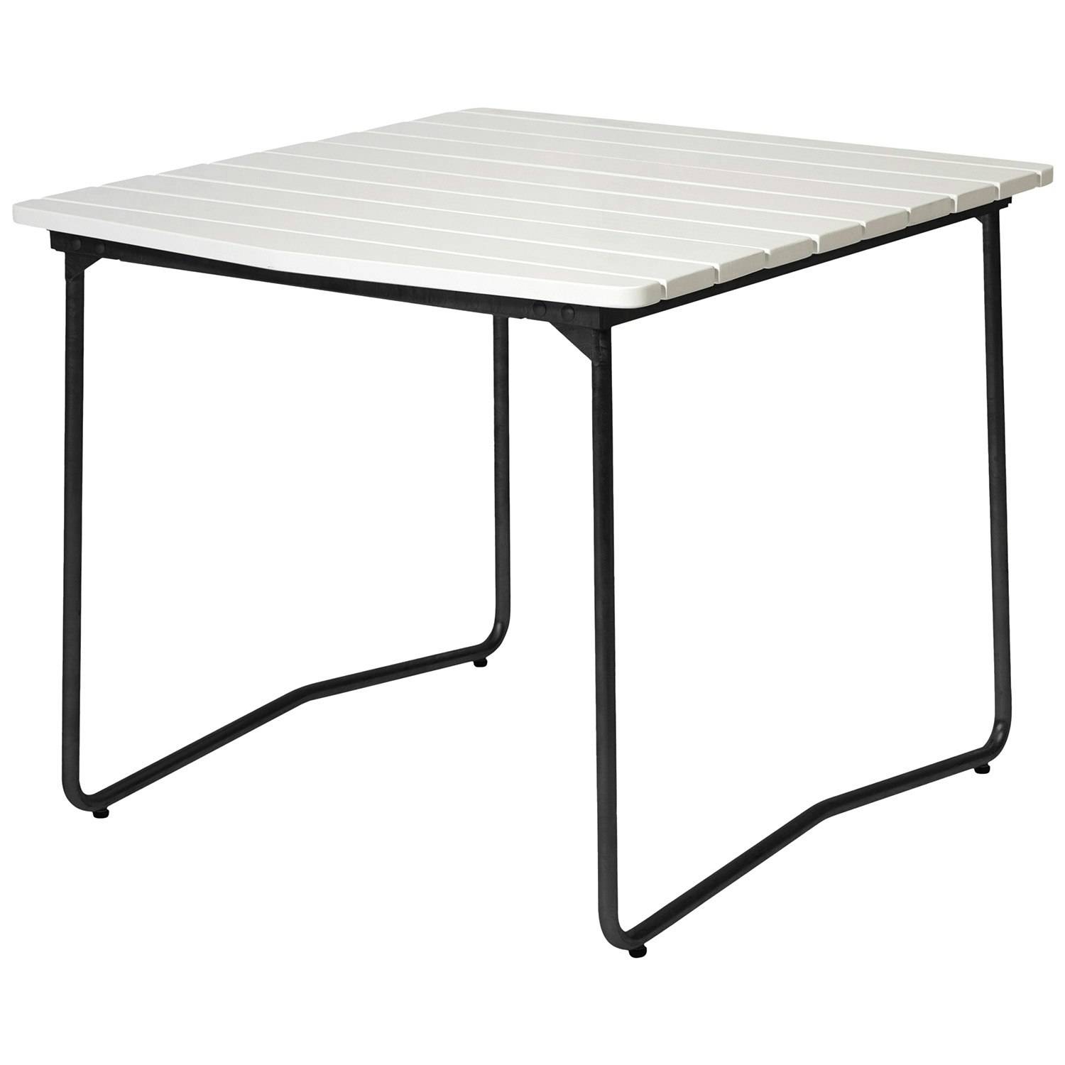 Grythyttan Stålmöbler - B31 Bord 84x92 Cm / Svart - Vitlackerad Ek