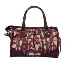 Burberry Vintage Burberry Boston Bag Stl. - Burberry Vintage Från Magasin - Burgundy (W 36cm x H 22cm x D 18cm)