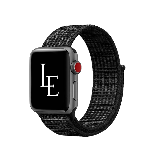 Apple Watch (38-40MM) - Realike Nylon Urrem Armbånd - Sort