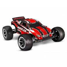 Traxxas Rustler Stadium Truck m. batteri og lader                                                                                          batteri og USB lader - Rød