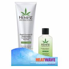 HEMPZ Heat Wave – Fresh Coconut Body Wash & Mini After Sun Gel