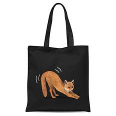 Foxy Fox Tote Bag - Black