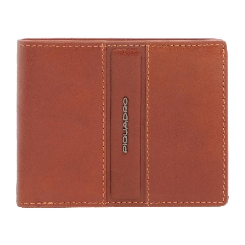 Piquadro Pung med møntlomme - Accessories - Herre - Brun - ONE SIZE - Læder